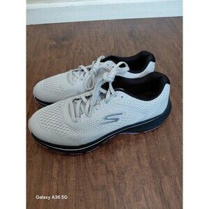 Skechers Go Run Consistent 2.0 Mile Marker Lace Up Gray Sneaker Women Sz 10